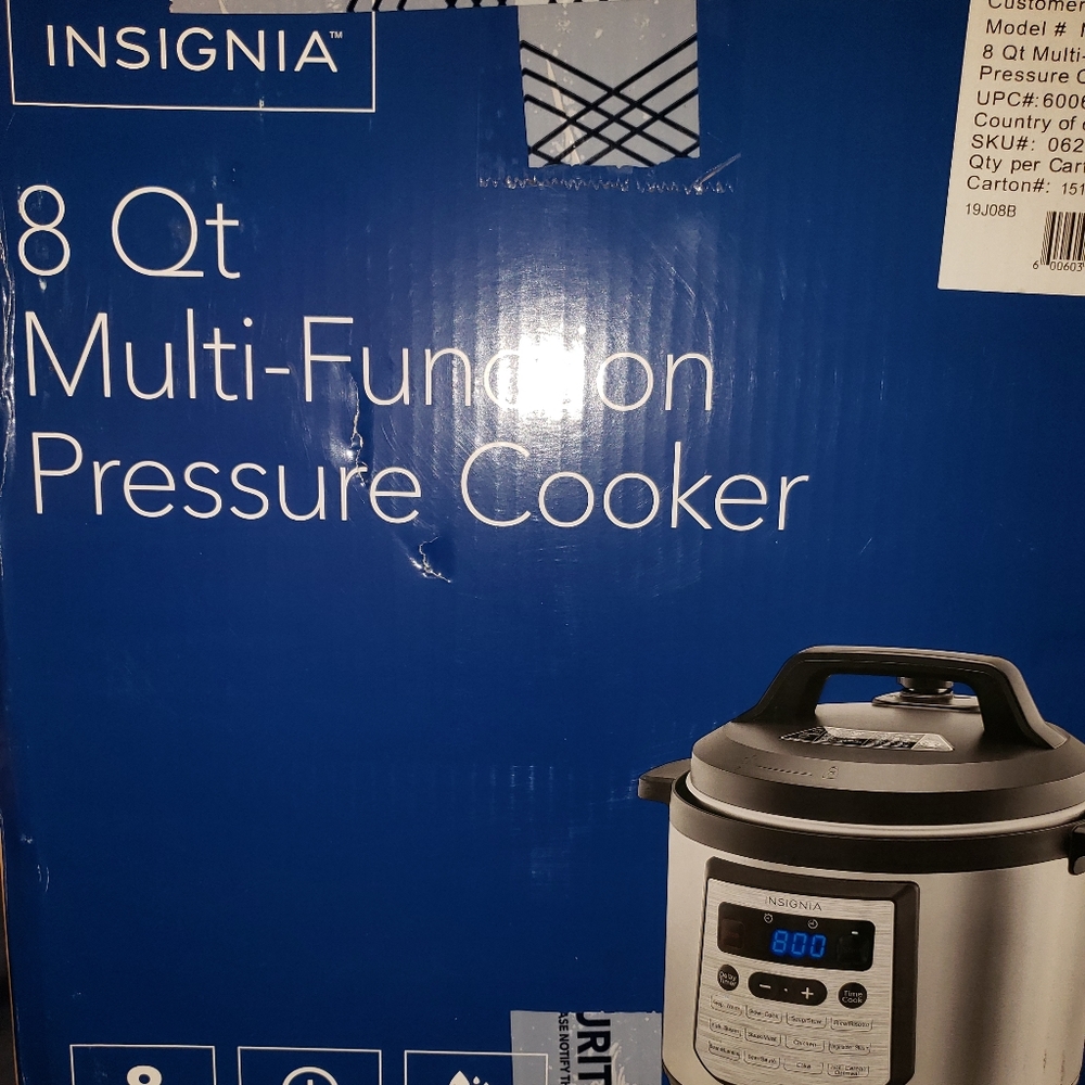 🥘INSIGNIA 8QT PRESSURE COOKER - Picture 5 of 7